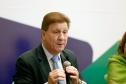 O presidente da Celepar, Jacson Carvalho Leite, durante o painel “Tecnologia e inovação na gestão pública”