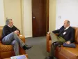 22 - Visita técnica do Gerente Administrativo do CIASC João Mattos, que veio conhecer o ambiente da CELEPAR, segurança do DATACENTER e sobre as licitações.
