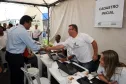 O governador Beto Richa visita a central de cadastro que é administrada pela Celepar
