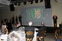 Em seu discurso, o presidente Jacson Carvalho Leite dedica o prêmio E-Governo aos empregados da Celepar