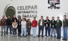 Cipeiros da Celepar que participaram do treinamento: Cleverson Luiz Natal, Jefferson Carlos Martins, Jean Marcel Vosch, Juliana Maria Propst Trindade e Rodrigo Portantiolo Wagner. Na frente: Nadir Fernandes da Silva, Roseli de Fátima dos Santos, Alexandre Zago, Carmem Lucia Dugonski, Fabiano da Silva Santos, Marcelo Henrique Dias Abreu, o instrutor Alisson Rodrigo de Oliveira, Sérgio Luis dos Santos Oliveira, Glauco Schmidt e Bruno Cavalcanti Simões