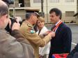 O Governador do Paraná, Beto Richa e a Secretaria da Família e Desenvolvimento Social, Fernanda Bernardi Vieira Richa, recebe a medalha cel. Joaquim Antonio Moraes Sarmento, na cerimônia no quartel do Comando Geral, em Curitiba - Data: 16/05/2011 