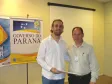 Celepar com 15 anos,  Durval Faria de Biaggi e o
diretor de operações, Robson Valentin