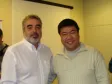 Celepar com 15 anos, Joel Issao Tanaka e o diretor
de serviços IP e multimídia, Claúdio Crossetti Dutra 