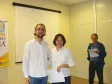 Celepar com 15 anos, ·Lilia Pinheiro Cristaldi da 
Silva e o diretor de operações, Robson Valentin