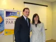 Celepar com 15 anos, Tânia Mara Vostoupal e o 
diretor jurídico, Tarso Cabral Violin 