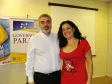 Celepar com 25 anos, Fabiane Isabel Dauer Mello e o diretor de serviços IP e multimídia, Cláudio Crossetti Dutra
