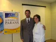 Celepar com 25 anos, Maria Teresa Rodrigues Pahl 
e o diretor de desenvolvimento, Henrique Salatino 
Miorelli