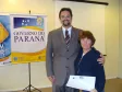 Celepar com 30 anos, Ilda de Souza e o diretor de 
desenvolvimento, Henrique Salatino Miorelli