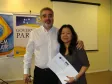 Celepar com 30 anos Keiko Shinohara e o diretor 
de serviços IP e multimídia, Cláudio Crossetti Dutra
