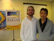Celepar com 30 anos Marcelino Tanamati e o diretor 
de operações, Robson Valentin