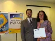Celepar com 35 anos Elaine Mara Vistuba Kawa o 
diretor de desenvolvimento, Henrique Salatino 
Miorelli