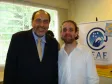 Celepar com 15 anos, o diretor de operações,
Robson Valentin (dir.) e o diretor-presidente da 
Celepar e secretário de Assuntos Estratégicos, 
Nizan Pereira (esq.)
