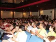 Público presente (os representantes das 780 
autoescolas do Paraná e líderes do
sindicato da categoria), no lançamento do sistema de biometria que será utilizado nos Centros de 
Formação de Condutores de todo o Paraná