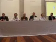 A partir da esq. o Diretor Jurídico, Tarso Cabral Violin, o Diretor de Operações, Robson Valentin, o Diretor Administrativo-Financeiro, Jarbas Pessoa de Oliveira, o diretor-presidente da Celepar, Vanderlei Iensen, o Diretor de Tecnologia da Informação, Claúdio Crossetti Dutra e o Diretor de Desenvolvimento, Henrique Salatino Miorelli