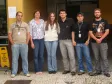 Equipe da Celepar, a partir da esq. Gilson dos Santos Junior, Ines Goedert X Andrzejewski, Karla Juliana Rodrigues, Jan Antonio Pereira, Leandro Augusto Mossato e o Carlos Alberto Toro Munhoz na Secretaria de Estado da Segurança Pública, Polícia Científica / Instituto Médico Legal / IML 
