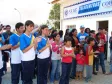 Público prestigiando a inauguração 
do Telecentro Paranavegar na Vila 
Zumbi, em Colombo