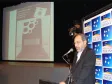 O diretor-presidente da CELEPAR e
secretário de Assuntos 
Estratégicos, Nizan Pereira, na 
apresentação do Prêmio ARede 2008, 
categoria Empresa Pública, pelo 
desenvolvimento do Sistema de 
Publicação e Consulta Pública com 
Certificação dos Diários Oficiais 
do Executivo, Judiciário, 
Indústria, Comércio e Serviços do 
Estado do Paraná. O sistema é 
administrado pela Casa Civil e pelo 
Departamento de Imprensa Oficial do 
Estado, na Escola de Governo
