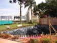 Construção da cisterna na Celepar