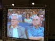 O Secretário de Estado do 
Desenvolvimento Urbano, Luiz Forte 
Netto e o Secretário Especial da 
Corregedoria e Ouvidoria Geral, 
Luiz Carlos Delazari, no 
telão, no encerramento do Seminário 
Internacional "Crise - Rumos e 
Verdades", no Canal 
da Música, dia 11/12/2008 - 
Foto Marcia Midori