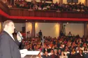 O diretor-presidente, Vanderlei Iensen e os funcionários da Celepar 