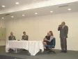 O diretor presidente da Celepar e secretário de Assuntos Estratégicos do Paraná, Nizan Pereira e autoridades convidadas