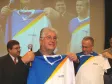 Na foto o Governador do Paraná,
Roberto Requião, o vice-governador, 
Orlando Pessuti recebem as camisetas 
dos Telecentros Paranavegar