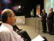 O secretário de Assuntos 
Estratégicos do Paraná, Nizan 
Pereira, o Governador do Paraná, 
Roberto Requião, o vice-governador 
Orlando Pessuti, na Escola de 
Governo