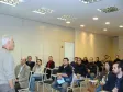 O Diretor Administrativo-Financeiro 
da CELEPAR, Jarbas Pessoa de 
Oliveira e o público presente na 
posse dos novos membros da CIPA da 
CELEPAR 
