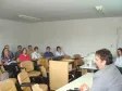 O diretor de desenvolvimento, Henrique
Salatino Miorelli na apresentação do
Sistema de Gestão do SUS e a equipe da
CELEPAR