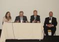 Beatriz Lanza, analista da Celepar; Rodrigo Assumpção, presidente da Dataprev; Jacson Carvalho Leite, presidente da Celepar e Antonio Sérgio Cargiano, assessor da presidência do Instituto de Tecnologia da Informação (ITI) 