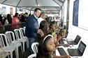 Na estande da Celepar as pessoas tiveram acesso gratuito à internet e às redes sociais