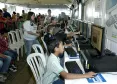 Estande da Celepar no Paraná em Ação em Tibagi. Inclusão digital