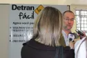 O diretor-geral do Detran-PR, Marcos Traad, no lançamento do sistema desenvolvido pela Celepar que permite fazer documentos pela internet
