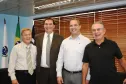 Jacson Carvalho Leite, Faisal Saleh, Marcos Venício Alves Meyer e Rafael Andreguetto 