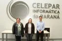 Equipe responsável pelo desenvolvimento do formulário para o portal do Procon-PR: Rúbia Frontelli, Luciana Loli e Valter Schastai
