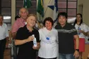 Presidente da Celepar, Jacson Carvalho Leite, presidente executivo da ABEP e da Companhia de Processamento de Dados da Paraíba (Codata), Krol Jânio Remígio e presidente do Conselho de Associadas da ABEP e da Empresa de Tecnologia da Informação e Comunicação do Estado do Pará (Prodepa), Theo Pires