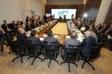  O presidente da Celepar, Jacson Carvalho Leite participa da reunião do governador Beto Richa com a equipe de governo, no Gabinete de Gestão de Informações, no Palácio Iguaçú
