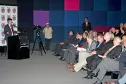 Discurso do Presidente da Celepar, José Antonio de Castro na Escola de Governo. Na foto o Governador do Estado, Orlando Pessuti, Allan Jones Secretário do Planejamento e outras Autoridades.