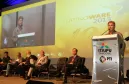O presidente Jacson Carvalho Leite destaca as soluções desenvolvidas pela Celepar em software livre, durante abertura da Latinoware 2013   