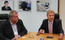 Prefeito Haroldo Duarte e o presidente Jacson Carvalho Leite tratam de soluções de TIC para Ubiratã