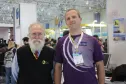 O funcionário da Celepar Leslie Harlley Watter e John "Maddog"