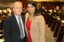 Jacson Carvalho Leite e a deputada Claudia Pereira