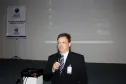 O diretor de operações da Celepar Luiz Fernando Ballin Ortolani fala sobre o inventário de informática do estado, durante evento no auditório da empresa