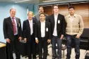 Elcio Jorge Marcowcz, Jacson Carvalho Leite, José Alipio Jr, João José Garcia (ao fundo), Rodrigo Sebastiani e Racso Dias