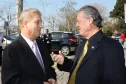 Jacson Carvalho Leite e o secretário da Copa, Mario Celso Cunha, no lançamento do Programa Paraná Seguro