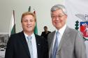  Jacson Leite e o secretário do Planejamento e Coordenação Geral, Cassio Taniguchi