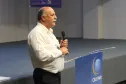 O chefe do núcleo de informática da SEEG, José Roberto Pedro Bom, foi o responsável por conduzir uma palestra sobre o preenchimento dos dados nos sistemas oficiais do governo