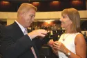 Presidente Jacson Leite com Ana Beatriz, secretária executiva da Comissão de Orçamento da Assembleia Legislativa