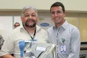 Celso Rodrigues homenageado pelos seus 35 anos de serviços prestados na Celepar. 